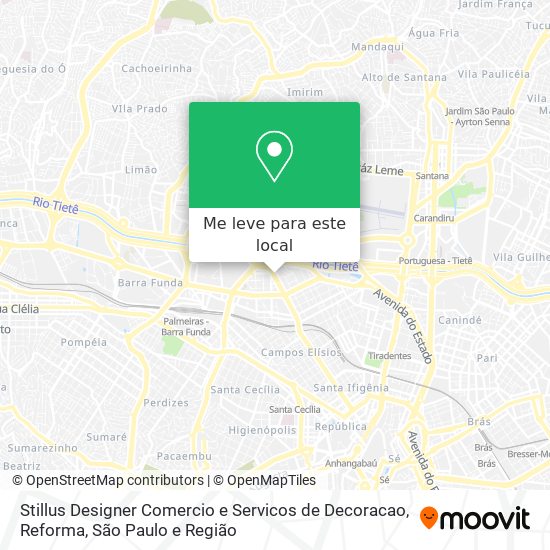 Stillus Designer Comercio e Servicos de Decoracao, Reforma mapa