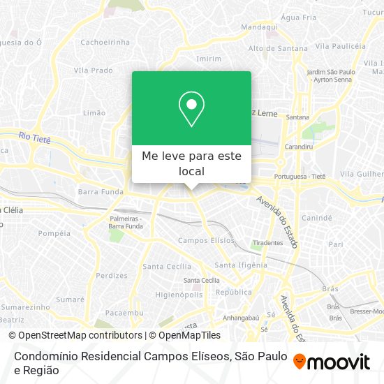 Condomínio Residencial Campos Elíseos mapa