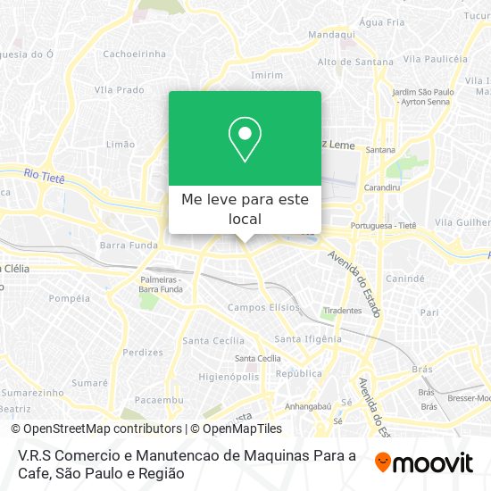 V.R.S Comercio e Manutencao de Maquinas Para a Cafe mapa