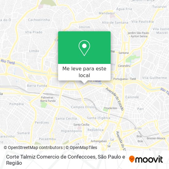 Corte Talmiz Comercio de Confeccoes mapa