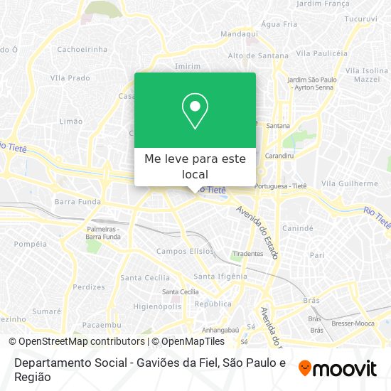 Departamento Social - Gaviões da Fiel mapa