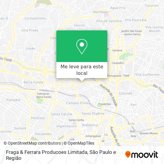 Fraga & Ferrara Producoes Limitada mapa