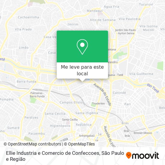 Ellie Industria e Comercio de Confeccoes mapa