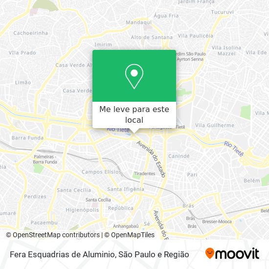 Fera Esquadrias de Aluminio mapa