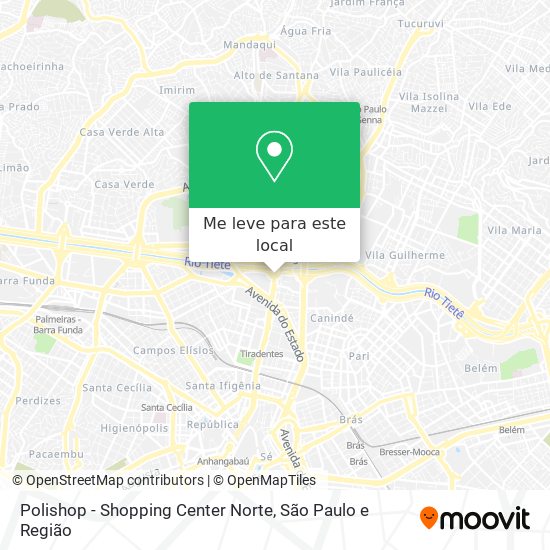 Polishop - Shopping Center Norte mapa