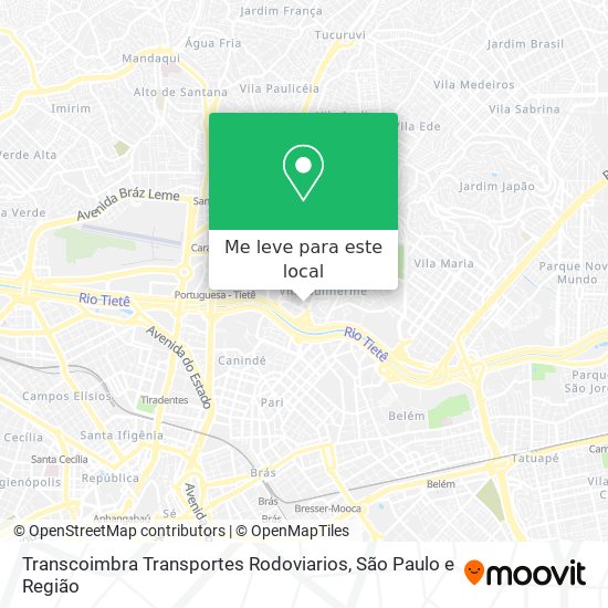 Transcoimbra Transportes Rodoviarios mapa