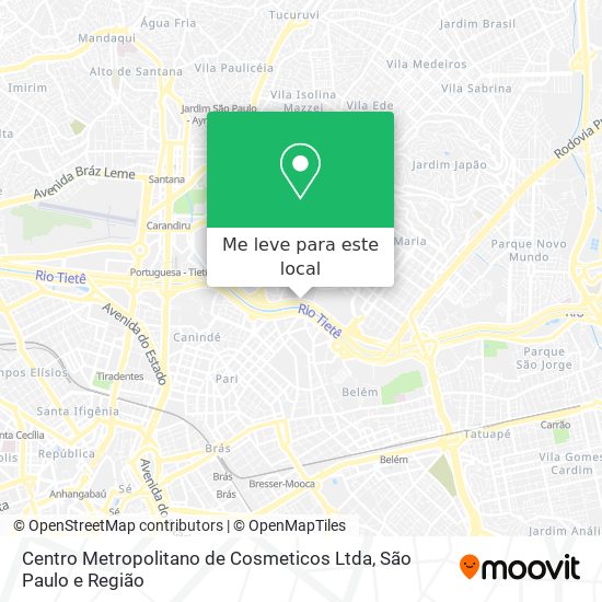 Centro Metropolitano de Cosmeticos Ltda mapa
