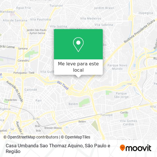 Casa Umbanda Sao Thomaz Aquino mapa