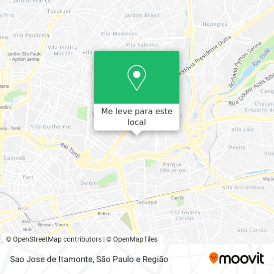 Sao Jose de Itamonte mapa