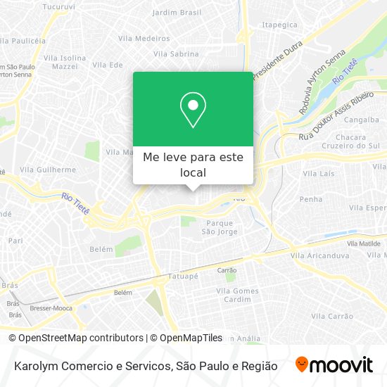 Karolym Comercio e Servicos mapa