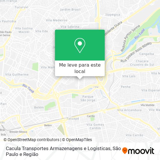 Cacula Transportes Armazenagens e Logisticas mapa