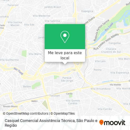 Casquel Comercial Assistência Técnica mapa