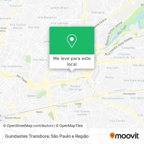 Guindastes Transbore mapa