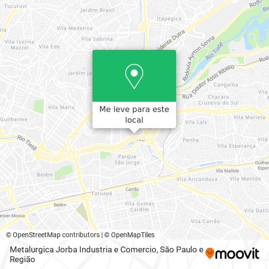 Metalurgica Jorba Industria e Comercio mapa