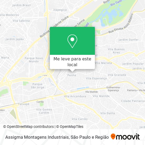 Assigma Montagens Industriais mapa