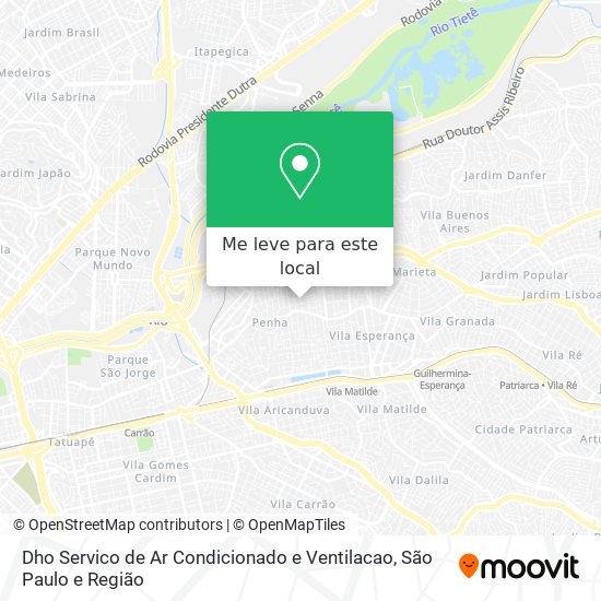 Dho Servico de Ar Condicionado e Ventilacao mapa