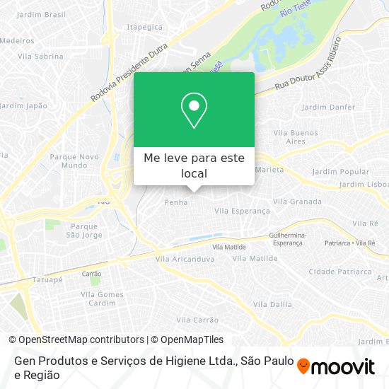 Gen Produtos e Serviços de Higiene Ltda. mapa