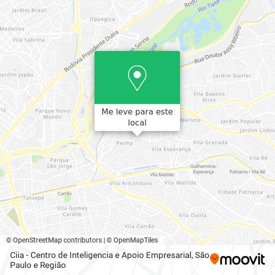 Ciia - Centro de Inteligencia e Apoio Empresarial mapa