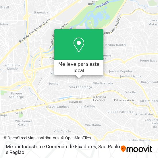 Mixpar Industria e Comercio de Fixadores mapa