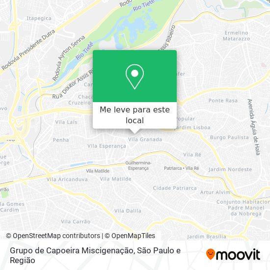 Grupo de Capoeira Miscigenação mapa