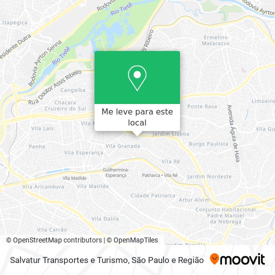 Salvatur Transportes e Turismo mapa