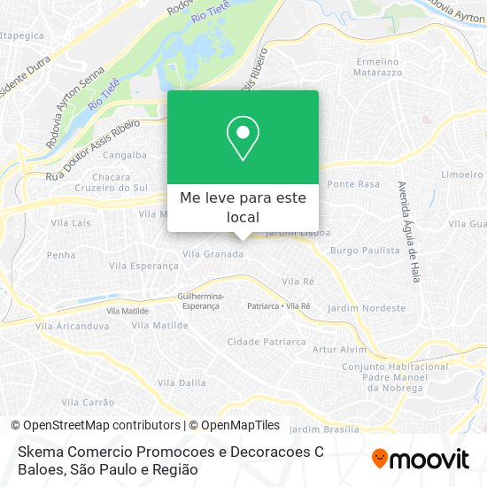 Skema Comercio Promocoes e Decoracoes C Baloes mapa