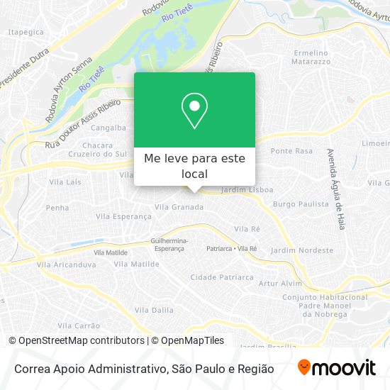 Correa Apoio Administrativo mapa