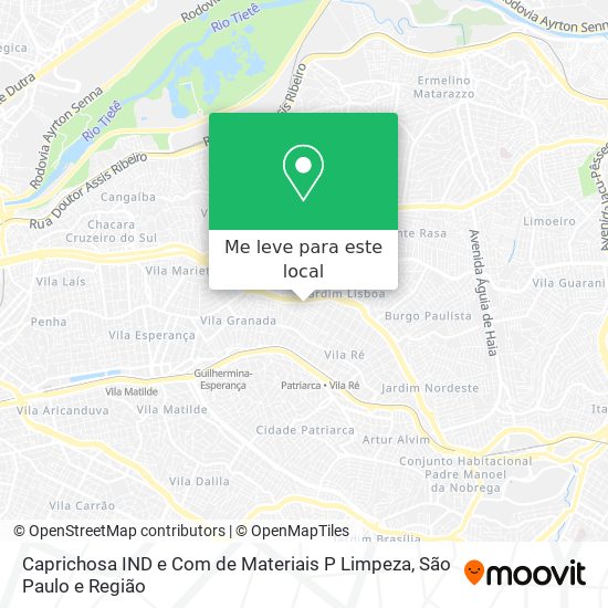 Caprichosa IND e Com de Materiais P Limpeza mapa