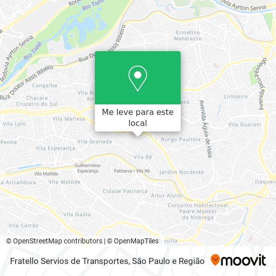 Fratello Servios de Transportes mapa