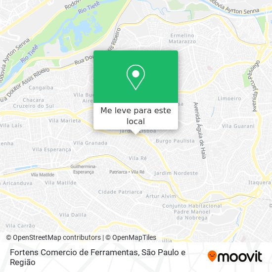 Fortens Comercio de Ferramentas mapa