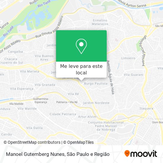 Manoel Gutemberg Nunes mapa