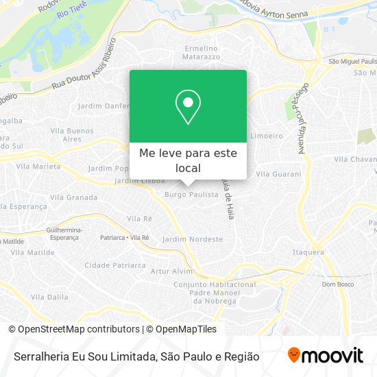 Serralheria Eu Sou Limitada mapa