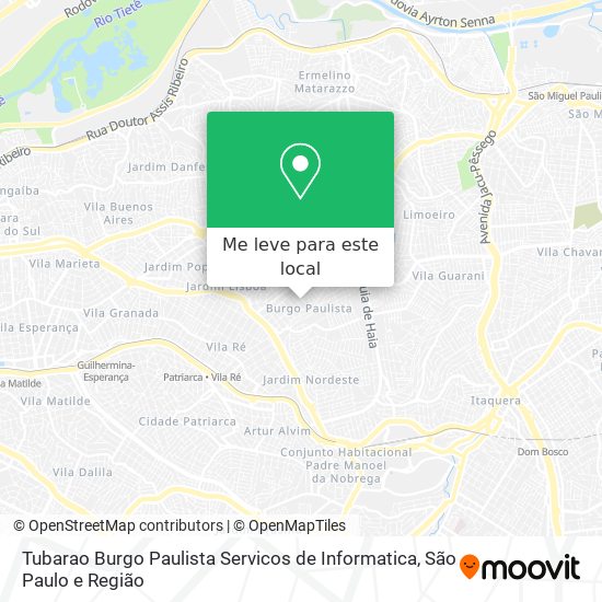 Tubarao Burgo Paulista Servicos de Informatica mapa