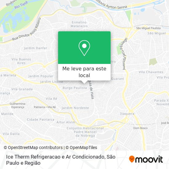 Ice Therm Refrigeracao e Ar Condicionado mapa