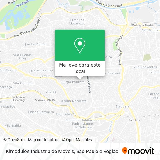 Kimodulos Industria de Moveis mapa