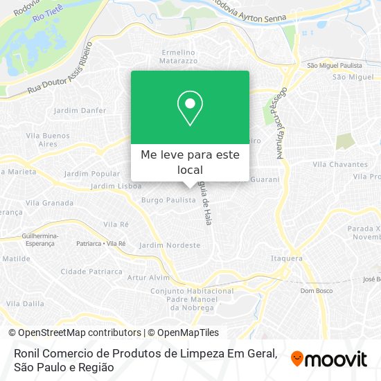 Ronil Comercio de Produtos de Limpeza Em Geral mapa