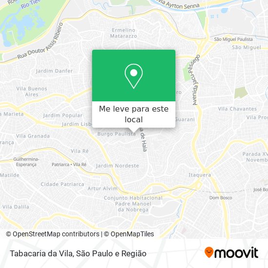 Tabacaria da Vila mapa