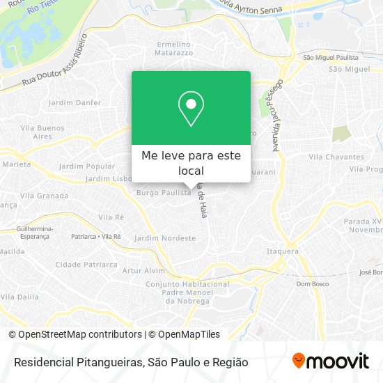 Residencial Pitangueiras mapa