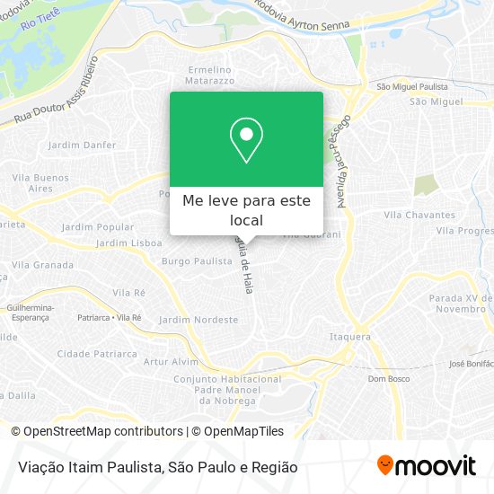 Viação Itaim Paulista mapa