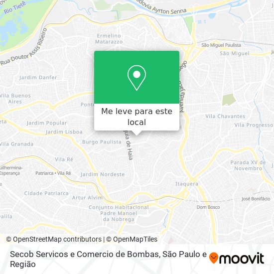 Secob Servicos e Comercio de Bombas mapa