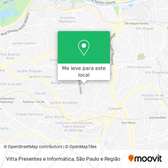 Vitta Presentes e Informática mapa