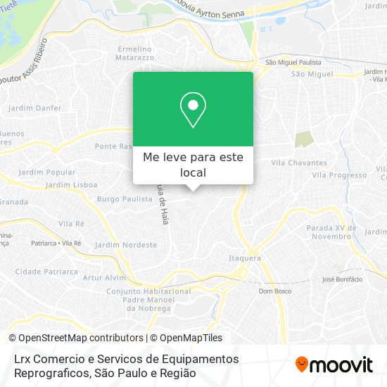 Lrx Comercio e Servicos de Equipamentos Reprograficos mapa