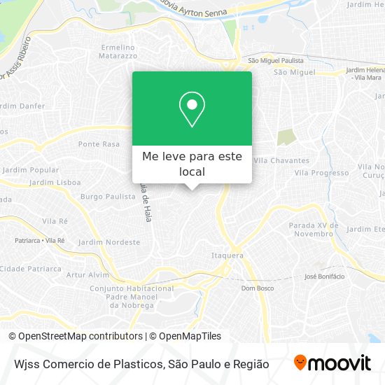 Wjss Comercio de Plasticos mapa