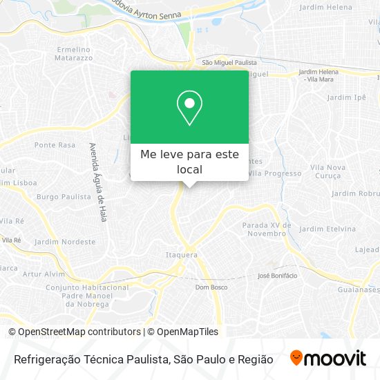 Refrigeração Técnica Paulista mapa