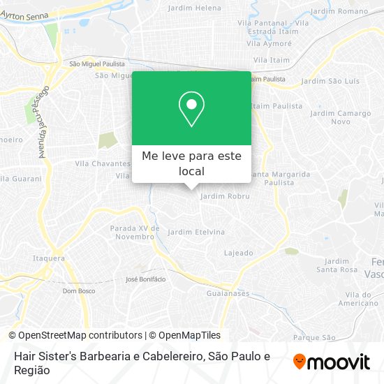 Hair Sister's Barbearia e Cabelereiro mapa