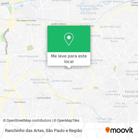 Ranchinho das Artes mapa