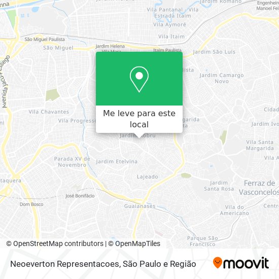 Neoeverton Representacoes mapa