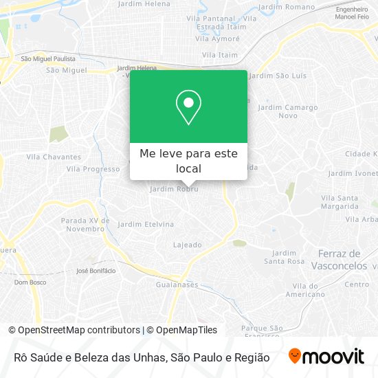 Rô Saúde e Beleza das Unhas mapa