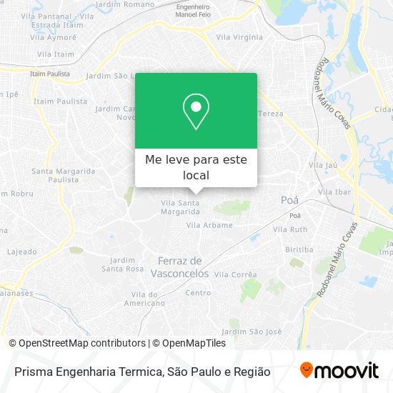 Prisma Engenharia Termica mapa