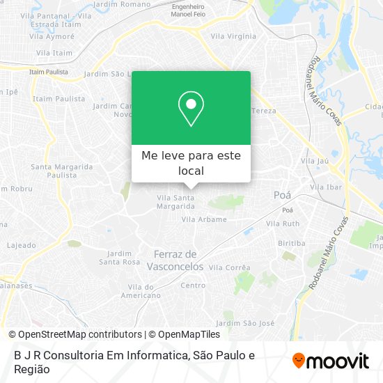 B J R Consultoria Em Informatica mapa